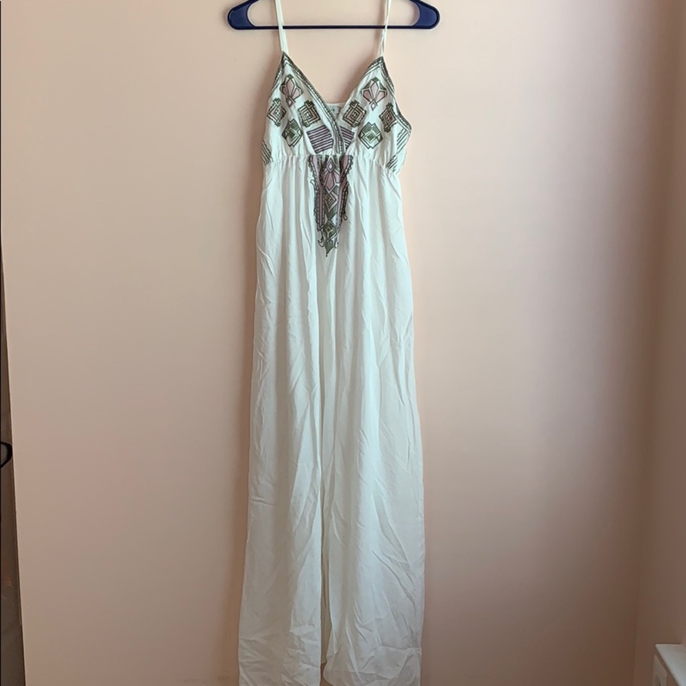 White Floor Length Dress